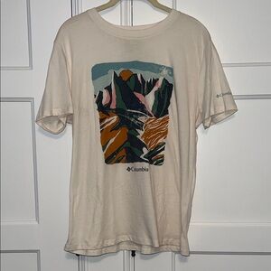 Columbia Beige Mountain Graphic T-shirt